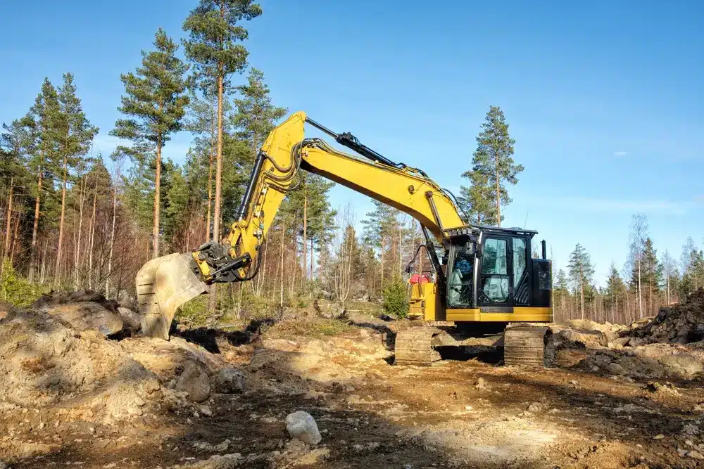 excavators forest