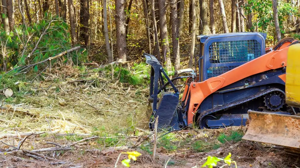 using a mulcher
